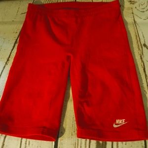 Nike Vintage Shorts / Spanks Red w/ White logo